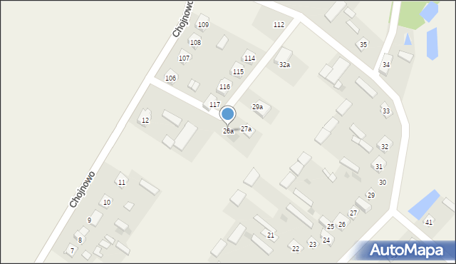 Chojnowo, Chojnowo, 26a, mapa Chojnowo