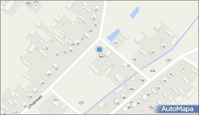 Chojnowo, Chojnowo, 39, mapa Chojnowo