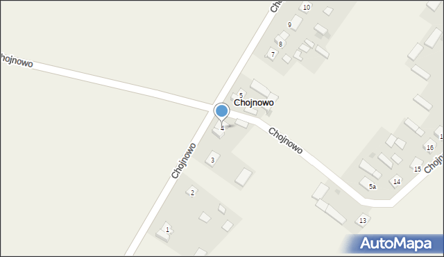 Chojnowo, Chojnowo, 4, mapa Chojnowo