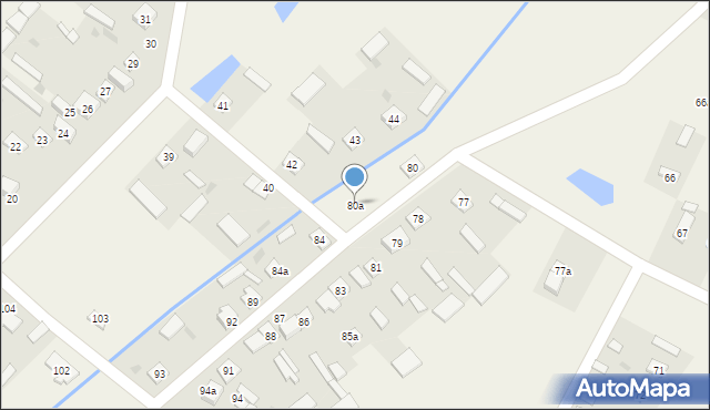 Chojnowo, Chojnowo, 80a, mapa Chojnowo