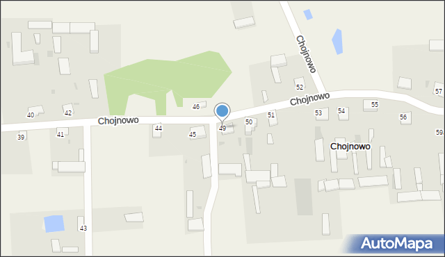 Chojnowo, Chojnowo, 49, mapa Chojnowo