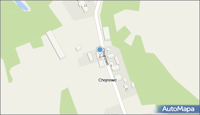 Chojnowo, Chojnowo, 21, mapa Chojnowo