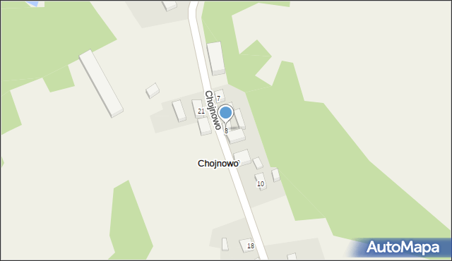 Chojnowo, Chojnowo, 8, mapa Chojnowo