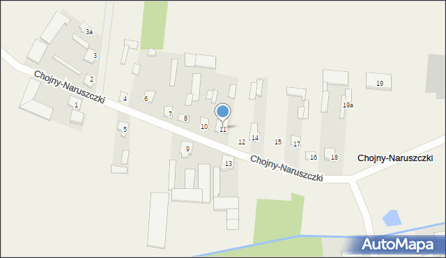 Chojny-Naruszczki, Chojny-Naruszczki, 11, mapa Chojny-Naruszczki