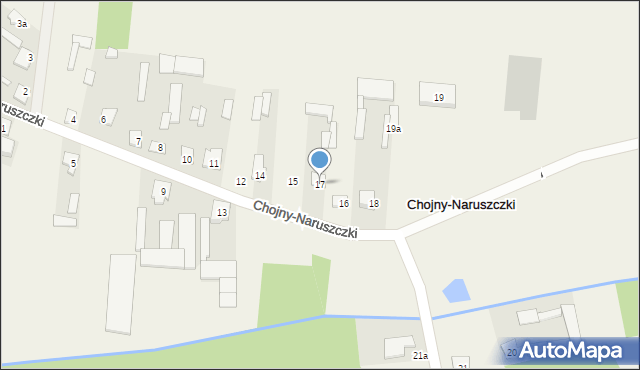 Chojny-Naruszczki, Chojny-Naruszczki, 17, mapa Chojny-Naruszczki