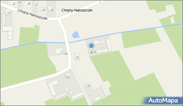 Chojny-Naruszczki, Chojny-Naruszczki, 20, mapa Chojny-Naruszczki