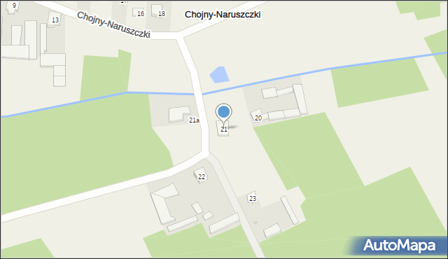 Chojny-Naruszczki, Chojny-Naruszczki, 21, mapa Chojny-Naruszczki