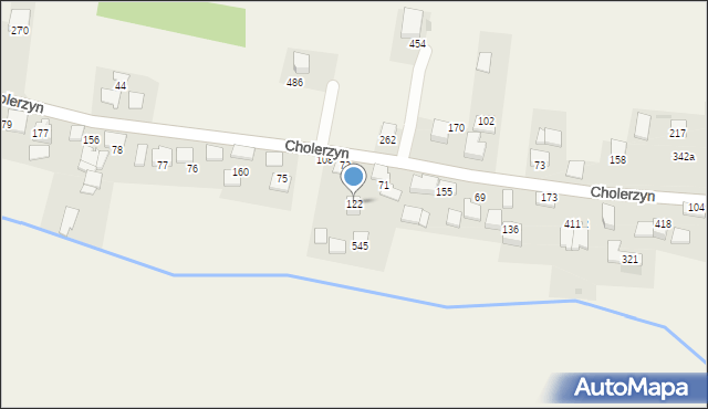 Cholerzyn, Cholerzyn, 122, mapa Cholerzyn