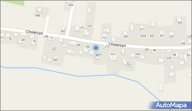 Cholerzyn, Cholerzyn, 136, mapa Cholerzyn