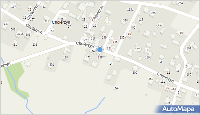 Cholerzyn, Cholerzyn, 139, mapa Cholerzyn