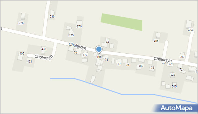 Cholerzyn, Cholerzyn, 156, mapa Cholerzyn