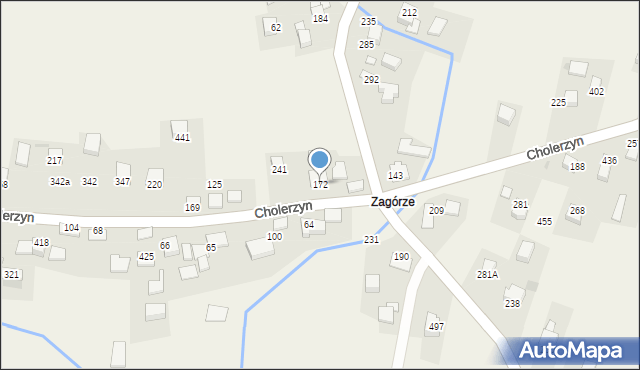Cholerzyn, Cholerzyn, 172, mapa Cholerzyn