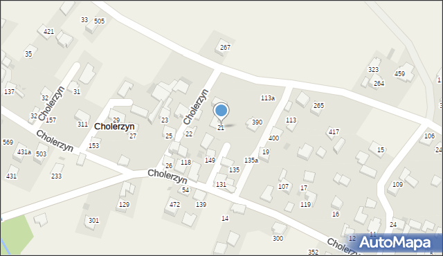 Cholerzyn, Cholerzyn, 21, mapa Cholerzyn