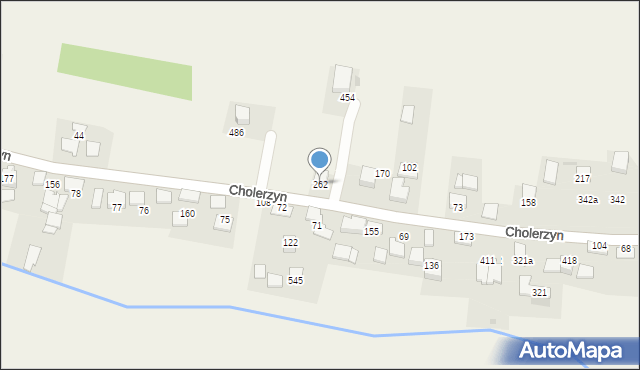 Cholerzyn, Cholerzyn, 262, mapa Cholerzyn
