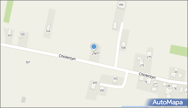 Cholerzyn, Cholerzyn, 276, mapa Cholerzyn