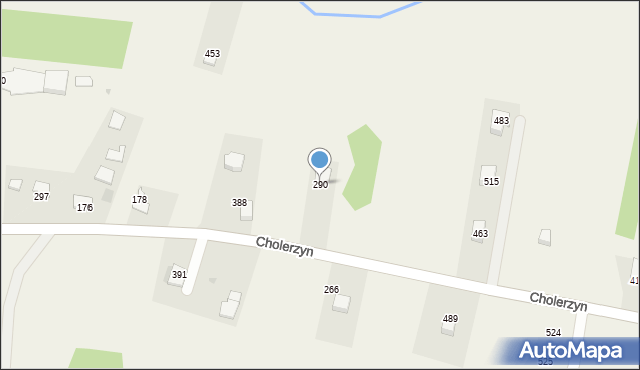 Cholerzyn, Cholerzyn, 290, mapa Cholerzyn