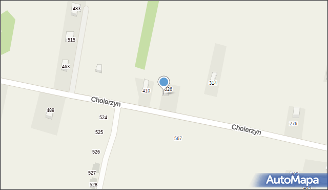 Cholerzyn, Cholerzyn, 369, mapa Cholerzyn