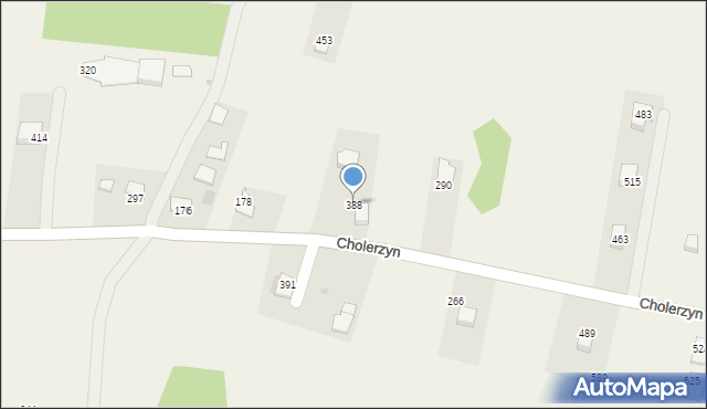 Cholerzyn, Cholerzyn, 388, mapa Cholerzyn