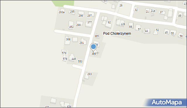 Cholerzyn, Cholerzyn, 399, mapa Cholerzyn