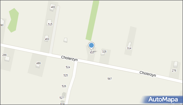Cholerzyn, Cholerzyn, 410, mapa Cholerzyn