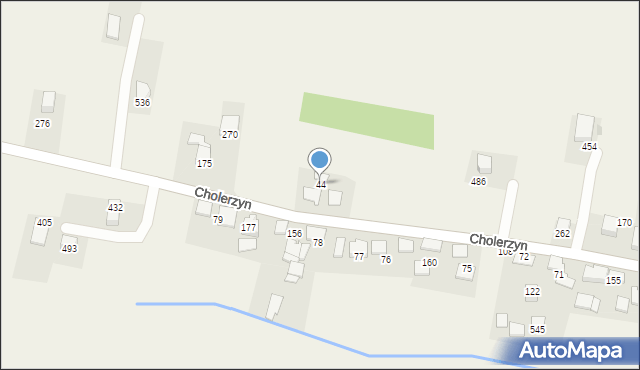 Cholerzyn, Cholerzyn, 44, mapa Cholerzyn