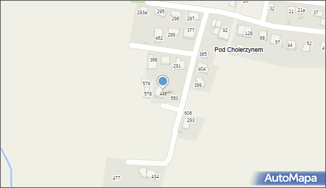Cholerzyn, Cholerzyn, 446, mapa Cholerzyn