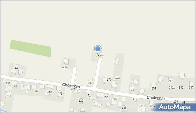 Cholerzyn, Cholerzyn, 454, mapa Cholerzyn