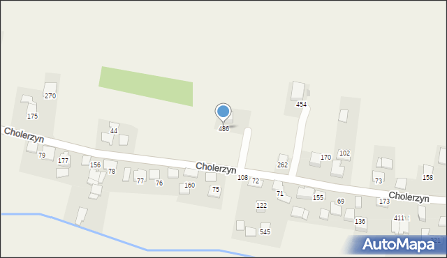 Cholerzyn, Cholerzyn, 486, mapa Cholerzyn