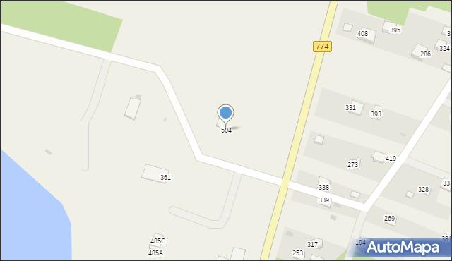 Cholerzyn, Cholerzyn, 504, mapa Cholerzyn