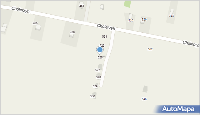 Cholerzyn, Cholerzyn, 526, mapa Cholerzyn