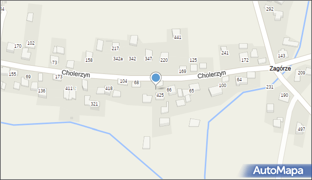 Cholerzyn, Cholerzyn, 67, mapa Cholerzyn