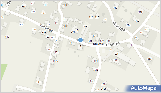 Cholerzyn, Cholerzyn, 7, mapa Cholerzyn
