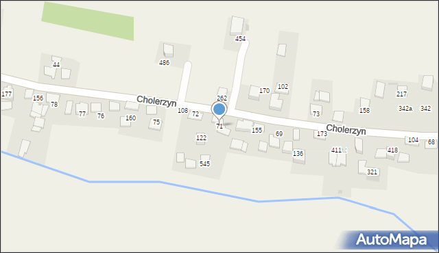 Cholerzyn, Cholerzyn, 71, mapa Cholerzyn