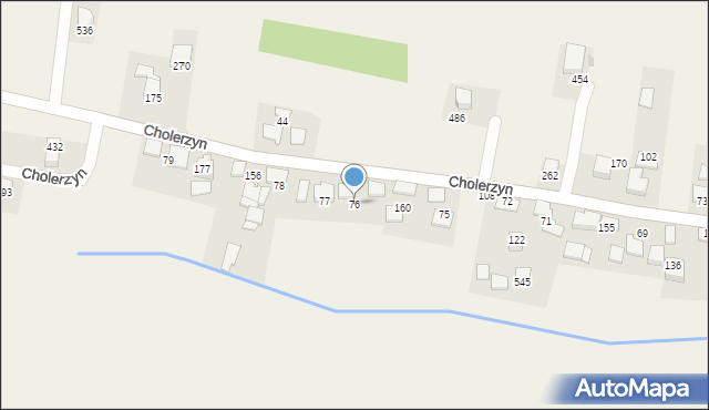 Cholerzyn, Cholerzyn, 76, mapa Cholerzyn