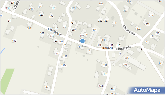 Cholerzyn, Cholerzyn, 8A, mapa Cholerzyn