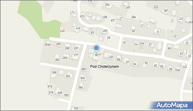 Cholerzyn, Cholerzyn, 92, mapa Cholerzyn