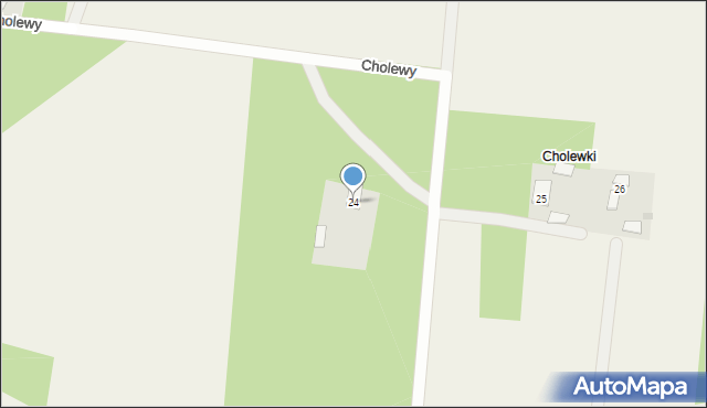 Cholewy, Cholewy, 24, mapa Cholewy