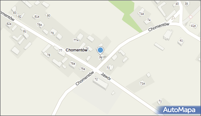 Chomentów, Chomentów, 75, mapa Chomentów