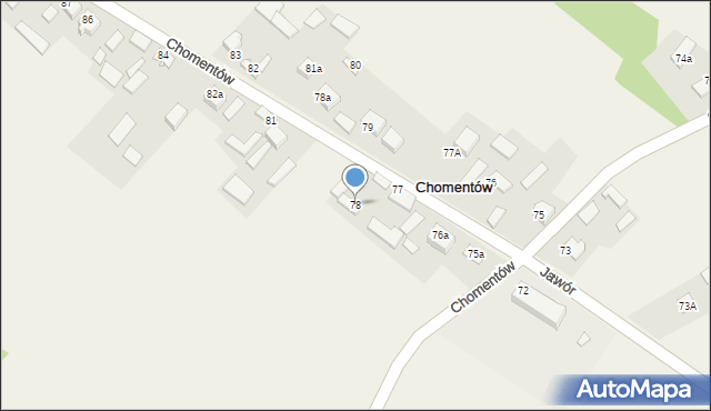 Chomentów, Chomentów, 78, mapa Chomentów