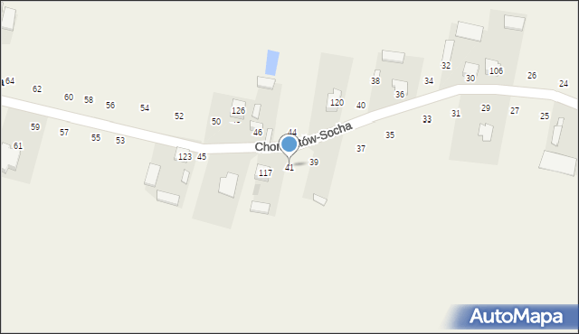 Chomentów-Socha, Chomentów-Socha, 41, mapa Chomentów-Socha