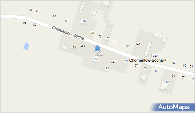 Chomentów-Socha, Chomentów-Socha, 75, mapa Chomentów-Socha