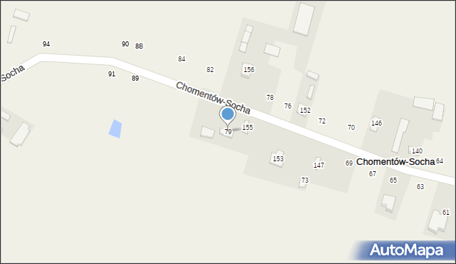 Chomentów-Socha, Chomentów-Socha, 79, mapa Chomentów-Socha