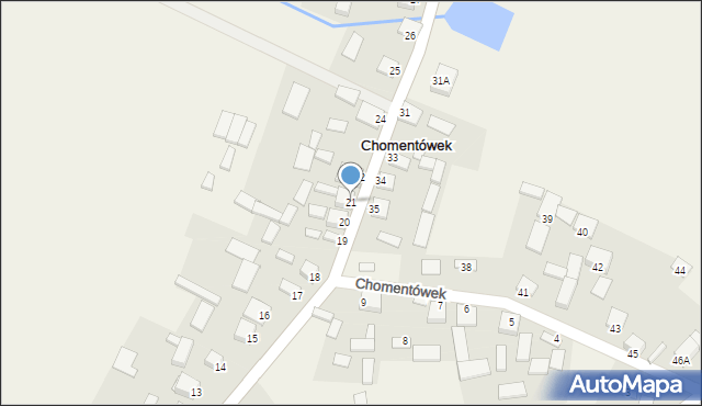 Chomentówek, Chomentówek, 21, mapa Chomentówek