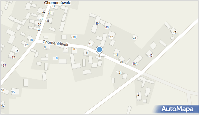 Chomentówek, Chomentówek, 4, mapa Chomentówek