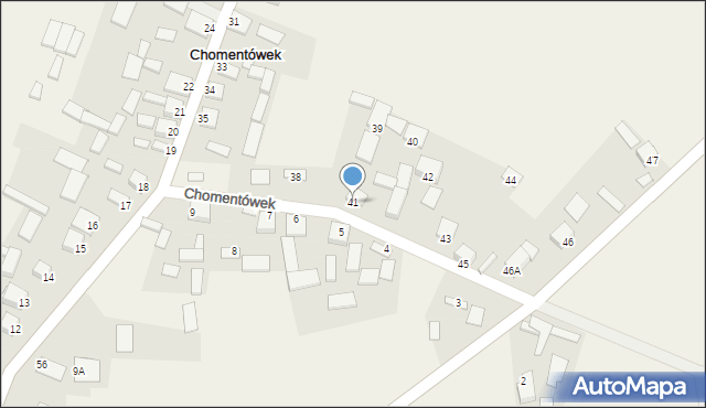 Chomentówek, Chomentówek, 41, mapa Chomentówek