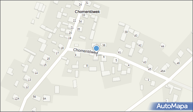 Chomentówek, Chomentówek, 7, mapa Chomentówek