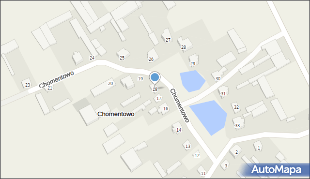 Chomentowo, Chomentowo, 18, mapa Chomentowo