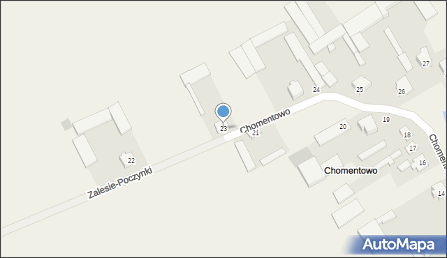 Chomentowo, Chomentowo, 23, mapa Chomentowo