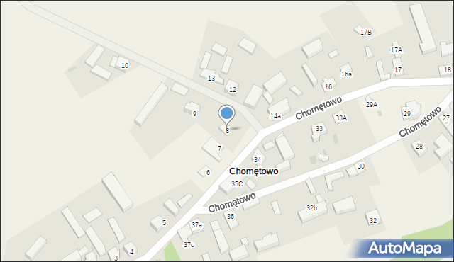 Chomętowo, Chomętowo, 8, mapa Chomętowo