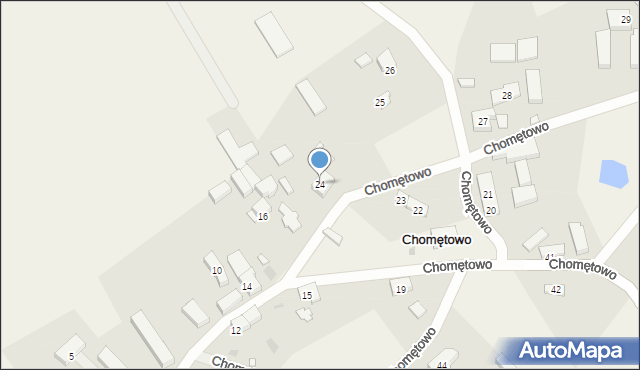Chomętowo, Chomętowo, 24, mapa Chomętowo